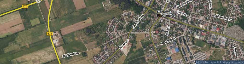 Zdjęcie satelitarne Brzozowa ul.